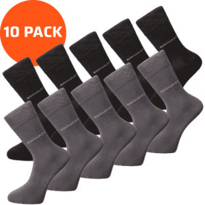 10-Pack 5x Black & 5x Grey
