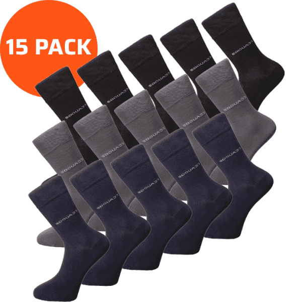 15-pack bamboe sokken