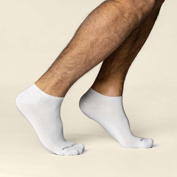 witte bamboe sneaker sokken