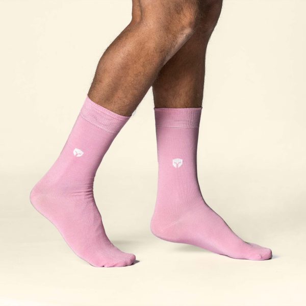 roze bamboe sokken