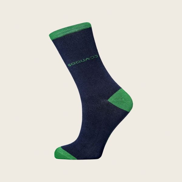 blauw-groene bamboe sokken