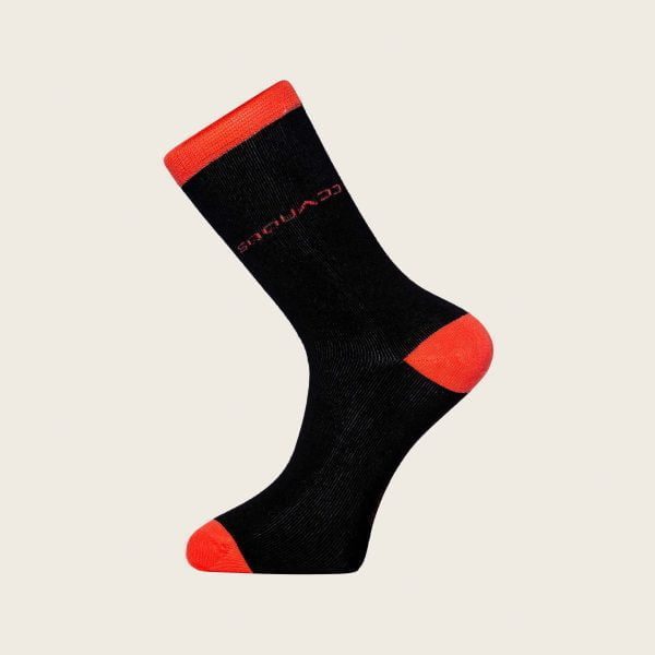 zwart-rode bamboe sokken
