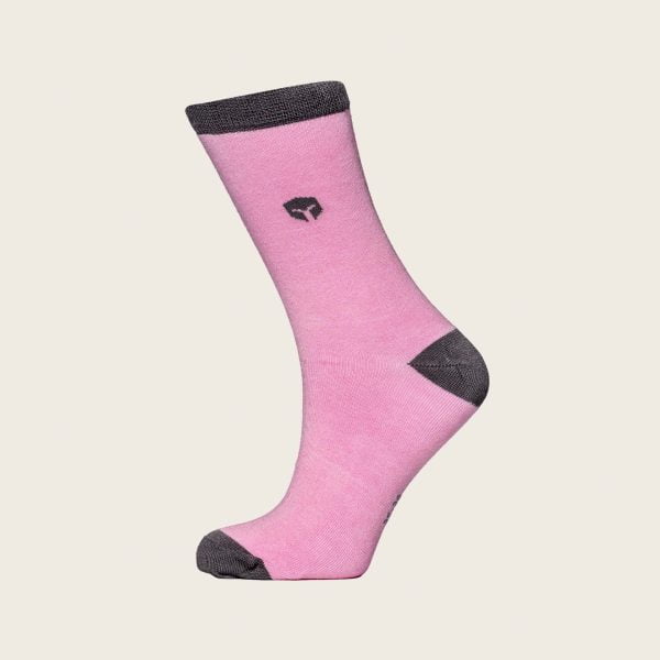 roze-grijze bamboe sokken