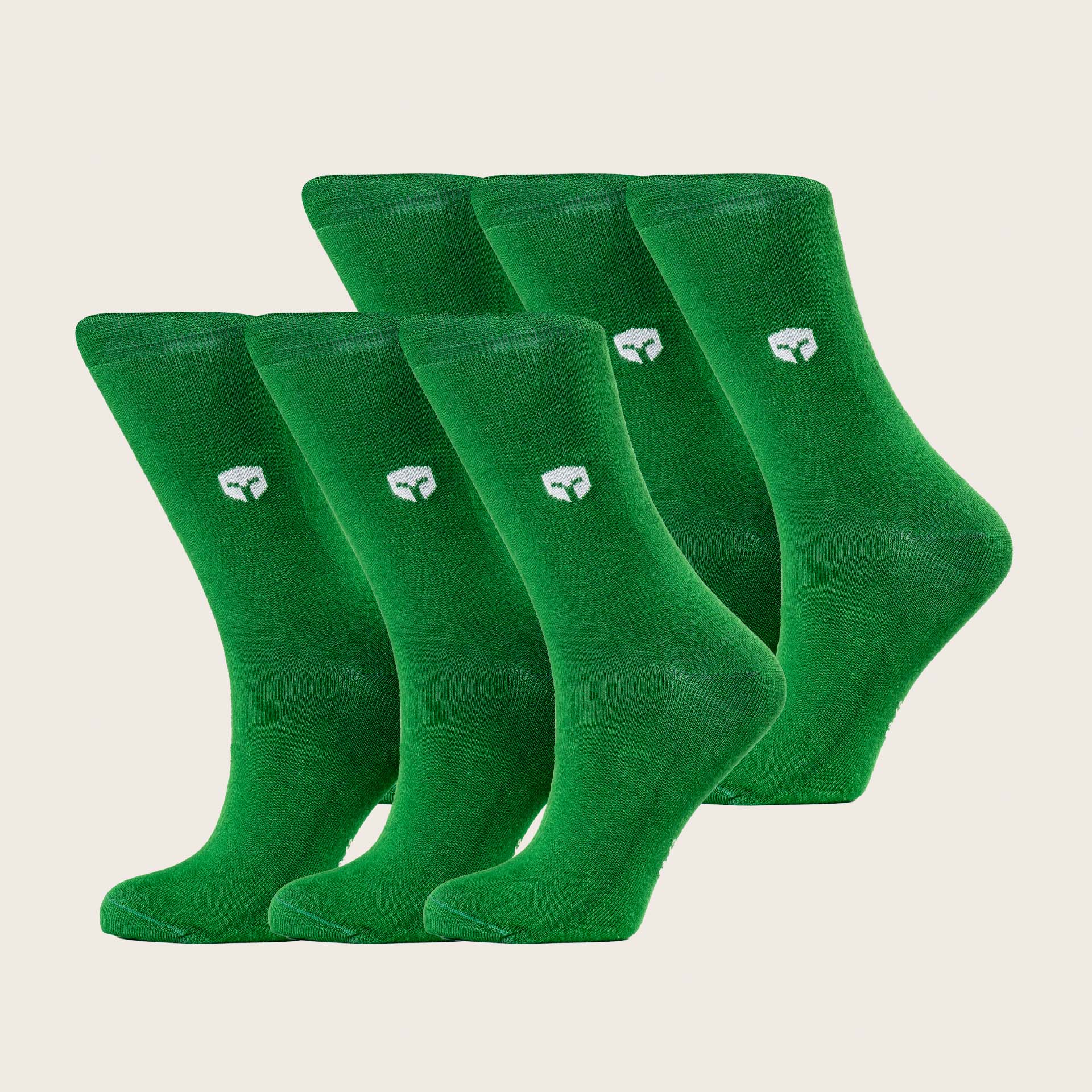 Spin straf Denemarken Bamboe sokken Modern groen – Heren 6-Pack - SQQUADD