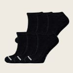 Bamboe enkelsokken Sneakers zwart - Heren 6-Pack