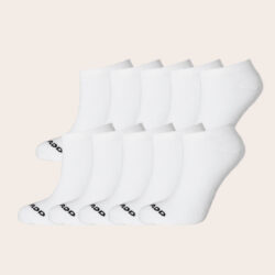 Bamboe enkelsokken Sneakers wit – Heren 10-Pack
