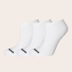 Bamboe enkelsokken Sneakers wit - Heren 3-Pack