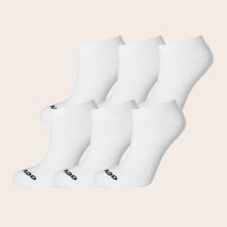 Bamboe enkelsokken Sneakers wit - Heren 6-Pack