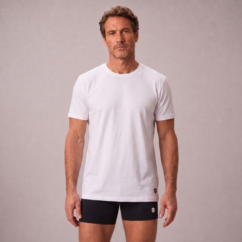 Regular Fit Ronde Hals Wit